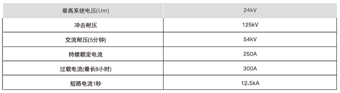 25KV電纜分接箱技術(shù)參數(shù)